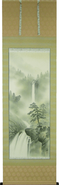 水墨山水　掛軸　003